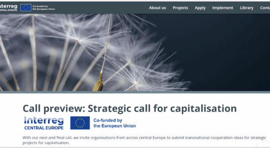 Info-Session zum „Call on Capitalisation“ im Interreg Central Europe Programm, 24.06.2025