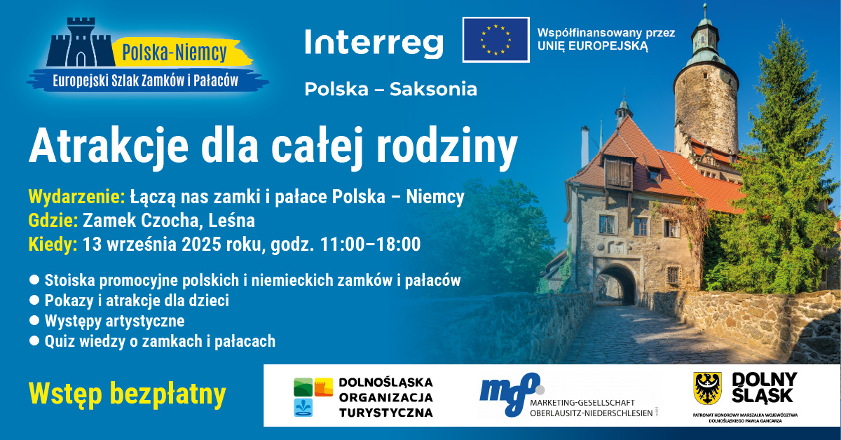 „Łączą na zamki i pałace Polska – Niemcy” – Zapraszamy na zamek Czocha!